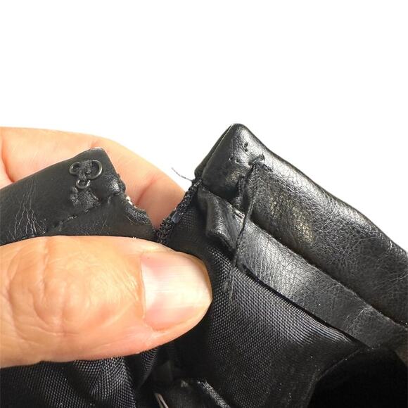 Vintage style wool blend gray and black Laundry pencil skirt size 6 made in USA - Picture 10 of 14